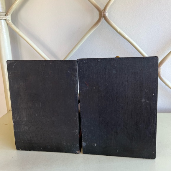 Vintage wooden bear bookends - Picture 8 of 11